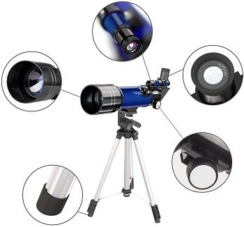 Telescope For Beginners Adults With Adjustable Tripod review